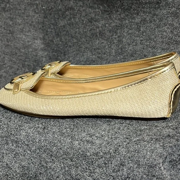 Michael Kors gold sparkle women’s flats size 7 - Picture 4 of 11